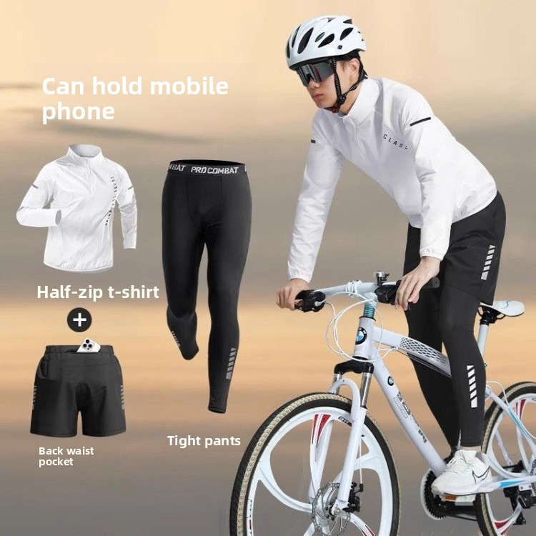 Mountain Biking Outfits Women - Мужской трехкомпонентный велосипедный комплект: ветрозащитная куртка,